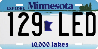 MN license plate 129LED