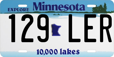 MN license plate 129LER