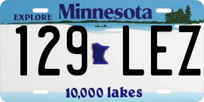MN license plate 129LEZ