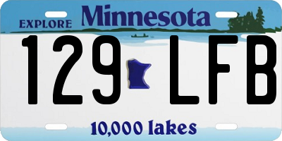 MN license plate 129LFB