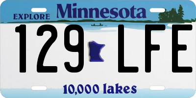 MN license plate 129LFE