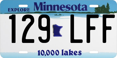 MN license plate 129LFF