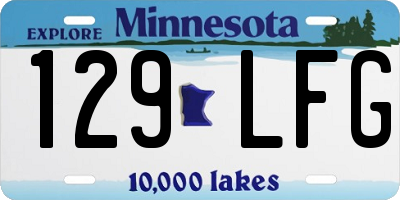 MN license plate 129LFG