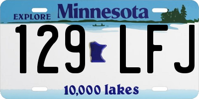 MN license plate 129LFJ