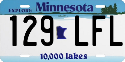 MN license plate 129LFL