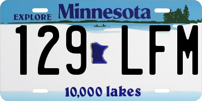 MN license plate 129LFM