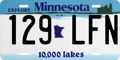 MN license plate 129LFN