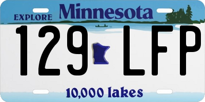MN license plate 129LFP