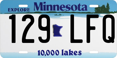 MN license plate 129LFQ