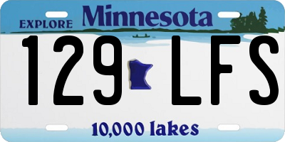 MN license plate 129LFS