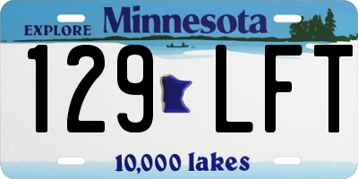 MN license plate 129LFT
