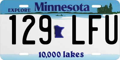 MN license plate 129LFU