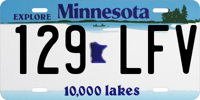 MN license plate 129LFV