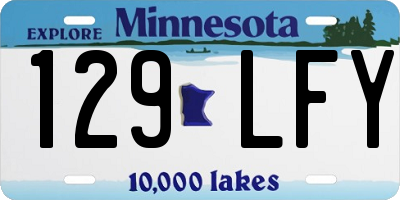MN license plate 129LFY