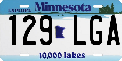 MN license plate 129LGA