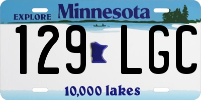 MN license plate 129LGC