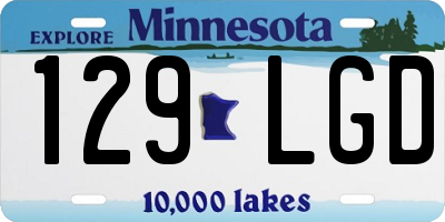 MN license plate 129LGD