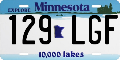 MN license plate 129LGF