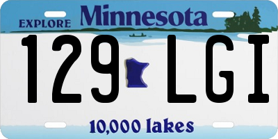 MN license plate 129LGI