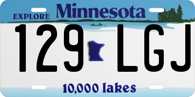 MN license plate 129LGJ