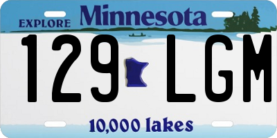 MN license plate 129LGM