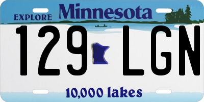 MN license plate 129LGN