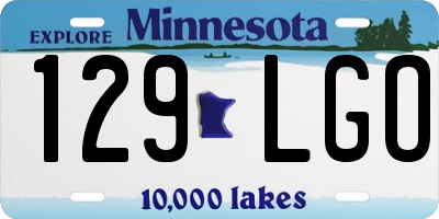 MN license plate 129LGO