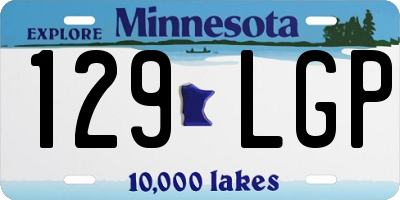 MN license plate 129LGP
