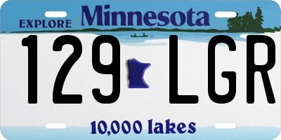 MN license plate 129LGR