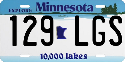 MN license plate 129LGS