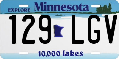 MN license plate 129LGV