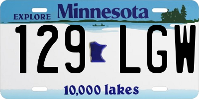 MN license plate 129LGW