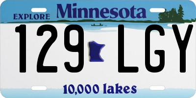 MN license plate 129LGY