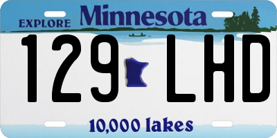 MN license plate 129LHD
