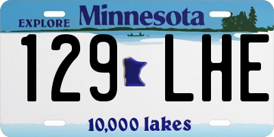 MN license plate 129LHE