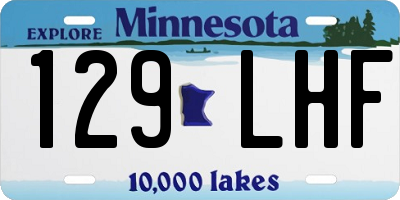 MN license plate 129LHF