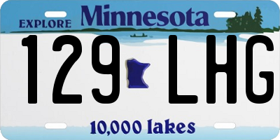 MN license plate 129LHG