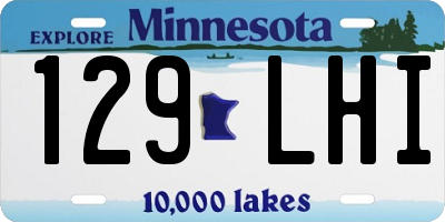 MN license plate 129LHI