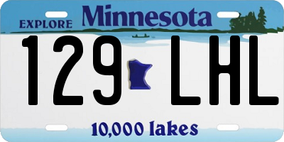 MN license plate 129LHL