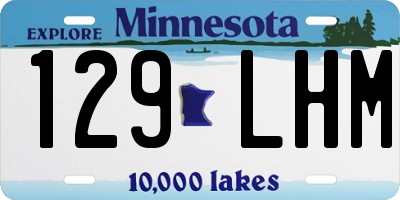 MN license plate 129LHM