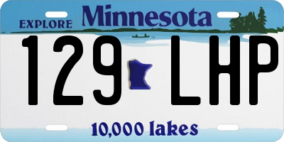 MN license plate 129LHP