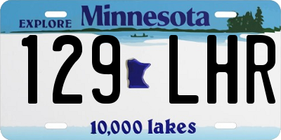 MN license plate 129LHR