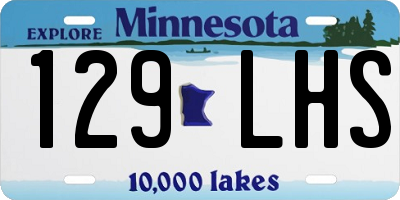 MN license plate 129LHS