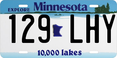 MN license plate 129LHY