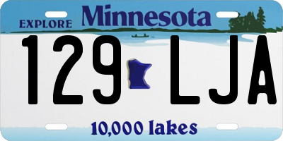 MN license plate 129LJA
