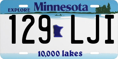 MN license plate 129LJI