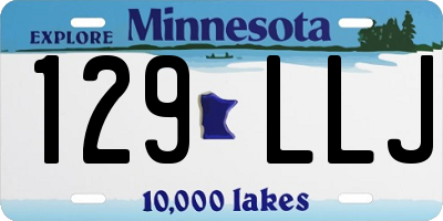 MN license plate 129LLJ