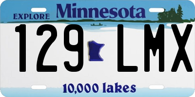 MN license plate 129LMX