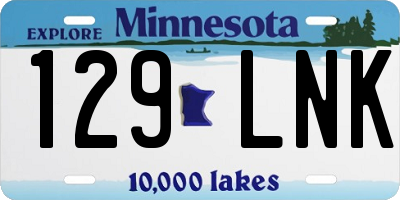 MN license plate 129LNK