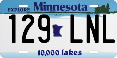 MN license plate 129LNL